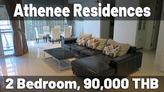 Athenee Residence 2 bedroom condo 132 sqm 90000 [upl. by Matty63]