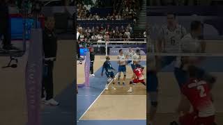 Earvin N’Gapeth Magic in France Volleyball Italy at Paris Olympics volleyball volley sports 2024 [upl. by Roid128]