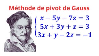 Méthode de pivot de Gauss [upl. by Nref]