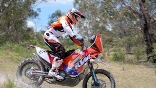 Dakar 2014 rider Ben Grabham KTM [upl. by Joachima]