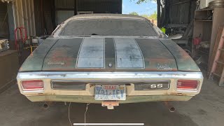 Barn Find 1970 Chevelle SS Found Parked in Texas Over 30 Years [upl. by Eelam883]