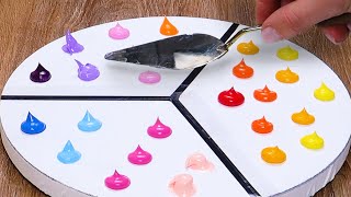 How to Paint Abstract 3 piece of art  Easy amp Beautiful Painting [upl. by Atsirhc]