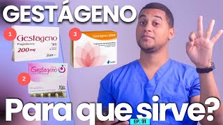 GESTÁGENO PARA QUE SIRVE  3 COSAS [upl. by Aicenaj]