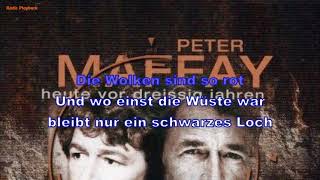 Peter Maffay  Eiszeit 2001 Instrumental BV Lyrics Karaoke [upl. by Lymn567]