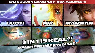 LUOYI JOY amp WANWAN JADI 1 HERO SHANGGUAN INDONESIA GAMEPLAY  Honor Of Kings Indonesia [upl. by Cart]