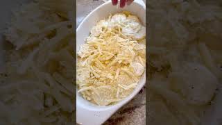 Cheesy Scalloped Potatoes shorts easyrecipe sidedish [upl. by Newhall794]