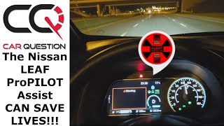 Nissan Leaf  ProPILOT Assist Emergency Hands Off feature  Review part 88 [upl. by Meirrak]