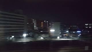 【車窓】東海道新幹線 のぞみ474号 新大阪⇒東京 🌃夜景 祝日臨時 😅東京駅入線信号待ち ♬会いにいこう 202411 [upl. by Tutankhamen890]