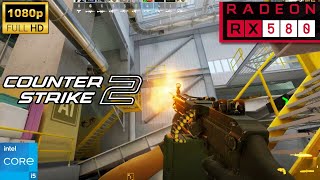 Counter Strike 2  AMD RX 580 4GB  i3 10100F 1080p High Graphics [upl. by Eedeed217]