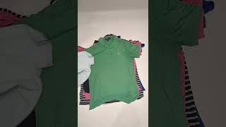 Recycle Lacoste Tommy amp Ralph Lauren TShirts A103051421 86 pcs 50 lbs Wholesale at Tiedemann Globe [upl. by Anil439]