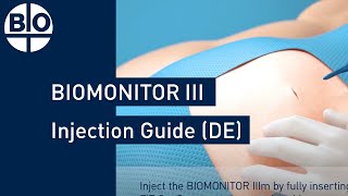 BIOMONITOR III Injection Procedure Animated Guide DE version [upl. by Ahsiki]