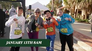 The Villages Florida 2024 Begins with the Running of the Squares 5K Race in Lake Sumter Landing [upl. by Elag]