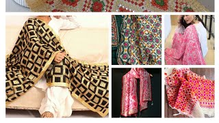 phulkari dupatta design 2024fashion stylish latest [upl. by Gertie]