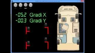 arduino  processing livella con decimo di grado tilt sensor accelerometer 15G [upl. by Salkcin456]