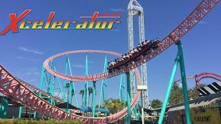 Xcelerator at Knotts Berry Farm Review Powerful Intamin Accelerator Coaster [upl. by Ahilam]