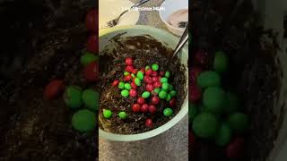 Chocolate Cake Mix Christmas MampM Crinkle Cookies [upl. by Yhprum580]