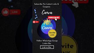 100 Working✅ Canva Pro FREE Direct Invite Link LIMITED TIME [upl. by Hiasi149]