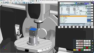 DMU50 CNC Mill  New Siemens 840D HuiMaiTech Virtual CNC Training System [upl. by Arymas]