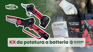 Kit da potatura PS 22 23 e CS 22 04 recensione e prova delle forbici e potatore BlueBird [upl. by Aissat579]