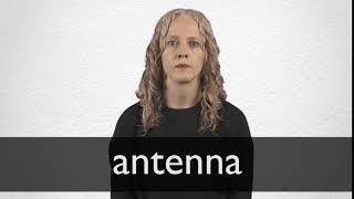 How to pronounce ANTENNA in British English [upl. by Semyaj]