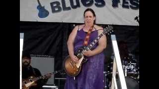 Joanna Connor  Video By Sodafixer  North Atlantic Blues fest 2014  Awesome Slide [upl. by Kevan]