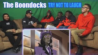 TRY NOT TO LAUGH Challenge The Boondocks Reaction 9 [upl. by Rondi]