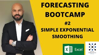 FORECASTING BOOTCAMP 2 Simple Exponential Smoothing in Excel [upl. by Adama]