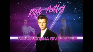 Rick Astley  Never Gonna Give You Up Synthwave Remix [upl. by Lipski751]