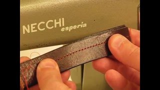 Vintage Necchi Esperia  2 Layers of Thick Cowhide Leather [upl. by Anonyw]