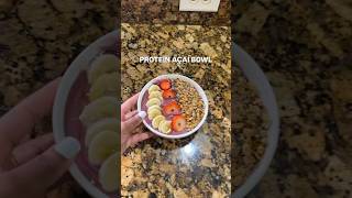 PROTEIN AÇAÍ BOWL RECIPE acaibowl acaibowls smoothierecipes smoothie smoothies healthyrecipes [upl. by Deina865]