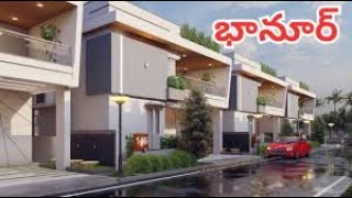 Gated community triplex villas for sale in bhanur near patancheru  urban commune [upl. by Gottlieb]