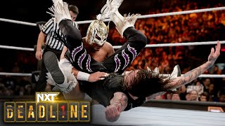 Mysterio vs Lee  NXT North American Championship Match NXT Deadline 2023 highlights [upl. by Arreyt]