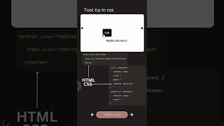 Tooltip in html and css coding cssanimation webdevelopment css3animation python [upl. by Jezabelle]