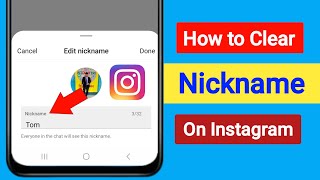 How to Clear Nickname On Instagram  How to Remove Nickname on Instagram  Delete Instagram Nickname [upl. by Krystal]