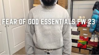 Fear Of God Essentials Fall Winter 2023 With Sizing Tips [upl. by Anelrats151]