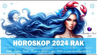 Horoskop Rak 2024  Roční Horoskopy pro znamení Rak od věštkyně  HoroskopTarotcz 2024 [upl. by Anniram]