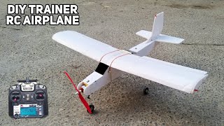 How to make RC Trainer Airplane  DIY RC Plane for Beginners [upl. by Berte]