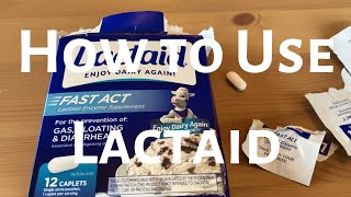 How to Use Lactaid [upl. by Mazur894]