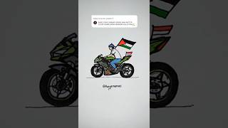 menggambar motor zx25r bawa bendera palestine🇵🇸 [upl. by Etiragram]