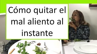 Cómo quitar el mal aliento rápido y casero [upl. by Adoc]