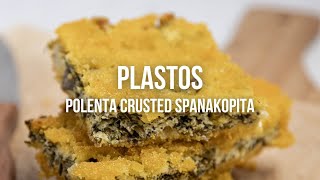 Plastos  Polenta Crusted Spanakopita [upl. by Ietta]