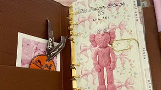 2024 Louis Vuitton MM Personal Size Planner Setup For My Daughter [upl. by Basia]