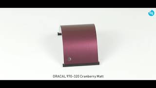 ORACAL 970320 Cranberry Matt [upl. by Yorztif]