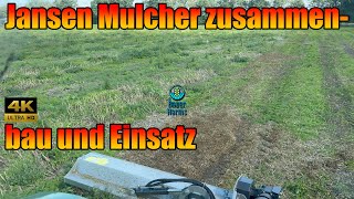 Böschungsmulcher Jansen AGF240 Zusammenbau und erster Einsatz auf der Lupinen Fläche Graben auch [upl. by Edmon111]