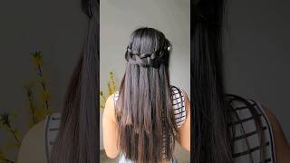 Try this Pretty Open Hair Hairstyle Day 630day hair series shortsviral waterfallbraid [upl. by Winwaloe]