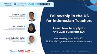 March 10 2021  Fulbright DAI online information session [upl. by Bancroft]