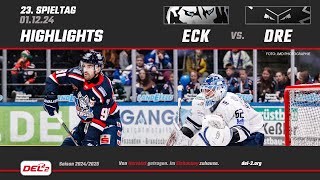 Game Highlights Spieltag 23 EC Kassel Huskies vs Dresdner Eislöwen [upl. by Neeoma]