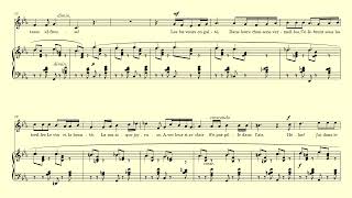 Tristesse Fauré C minor accompaniment with vocal line [upl. by Beauregard106]