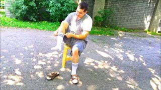 Socken amp Sandalen anziehen  Tutorial  How to put on Socks amp Sandals [upl. by Maleen669]