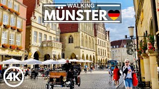 4K Walk in Münster City Germany 2020  Bicycle Capital Tour [upl. by Eerehc999]